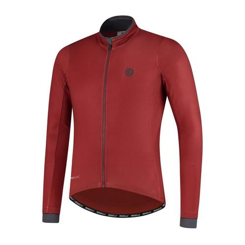 Rogelli Essential Fietsshirt Lange Mouw Heren Bordeaux, Fietsen en Brommers, Fietsen | Racefietsen, Nieuw, Verzenden