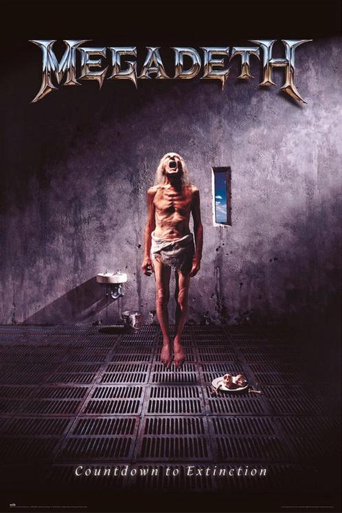 Poster Megadeth Countdown to Extinction 61x91,5cm, Verzamelen, Posters, Nieuw, A1 t/m A3, Verzenden