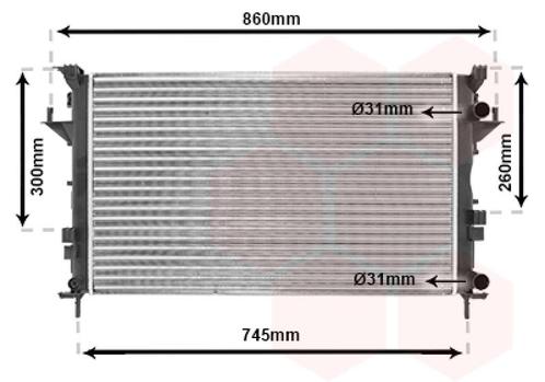 RADIATOR VOOR RENAULT ESPACE IV 2012-2015 8200008764, Auto-onderdelen, Airco en Verwarming, Nieuw, Ophalen of Verzenden