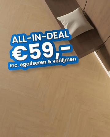 Plak pvc Visgraat naturel eiken |  Belakos Portico Visgraat beschikbaar voor biedingen