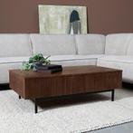 *WOONWINKEL* Salontafel Hout Met Ribbels, Huis en Inrichting, Tafels | Salontafels, Verzenden, Nieuw