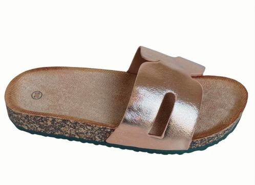 Champagne kleurige Zomerse Slippers, Kleding | Dames, Schoenen, Slippers, Overige kleuren, Nieuw, Ophalen of Verzenden