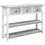 vidaXL Dressoir 108x30x76 cm massief paulowniahout, 100 tot 150 cm, Verzenden, Nieuw, 25 tot 50 cm