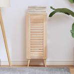 vidaXL Kastdeur met lamellen 69x29,5 cm massief grenenhout, Verzenden, Nieuw