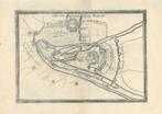 Stadsplattegrond van Liege, Antiek en Kunst, Kunst | Etsen en Gravures