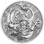 Chinese Myths & Legends - Single Dragon 1 oz 2021, Postzegels en Munten, Munten | Azië, Oost-Azië, Zilver, Losse munt, Verzenden