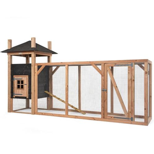 Houten Kippenhok Hooiberg Tom XL - VOLDUX - Links, Dieren en Toebehoren, Pluimvee | Toebehoren, Verzenden