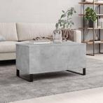 vidaXL Salontafel 90x44,5x45 cm bewerkt hout betongrijs, Minder dan 50 cm, 50 tot 100 cm, Verzenden, Nieuw
