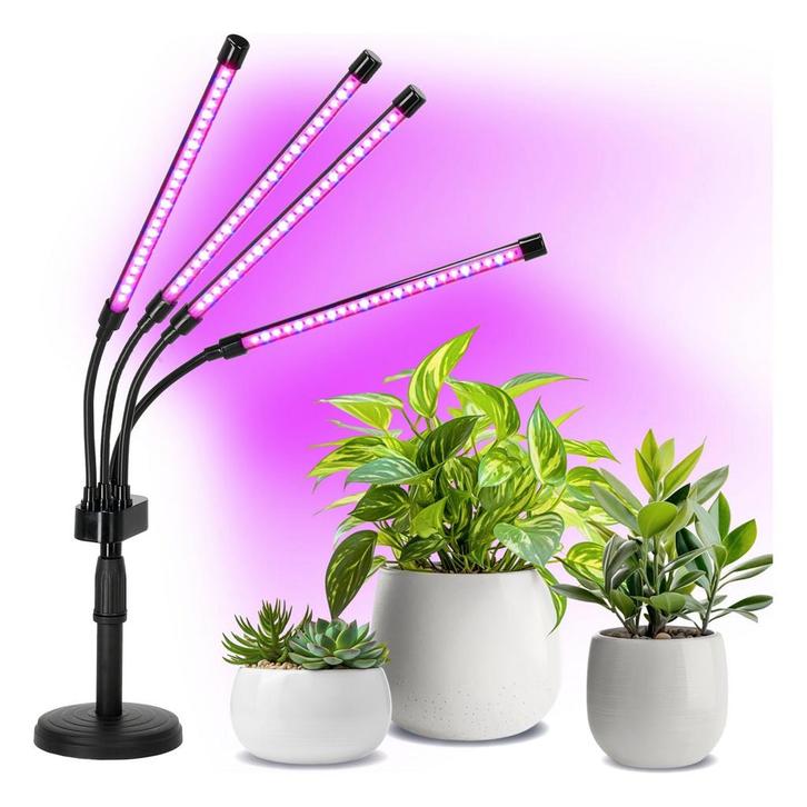 Plantenlamp | Groeilamp LED | 4-voudig | Flexibel, Huis en Inrichting, Lampen | Overige, Nieuw, Ophalen of Verzenden
