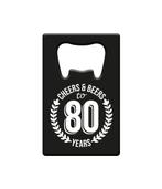 Bieropener 80 Jaar Cheers & Beers, Verzenden, Nieuw