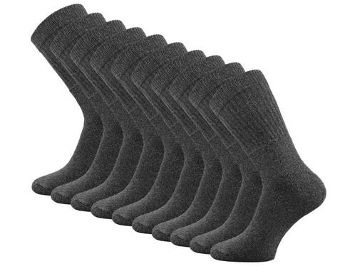 10 paar SQOTTON® Werk- en Sportsokken - Antraciet, Kleding | Heren, Sokken en Kousen, Verzenden