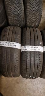 2x 215-55-17 Michelin Zomer 5mm €40 Per Band 215 55 17, Auto-onderdelen, Banden en Velgen, Ophalen, 17 inch, Band(en), Personenwagen