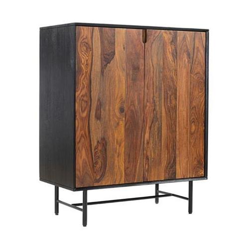 *WOONWINKEL* Tower Living Taviano Kleine Kast Sheesham Hout, Huis en Inrichting, Kasten | Wandmeubels, Nieuw, Verzenden