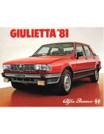 1981 ALFA ROMEO GIULIETTA BROCHURE FRANS, Nieuw, Alfa Romeo, Author