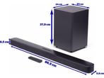 JBL Bar 2.1 Deep Bass - Soundbar met draadloze subwoofer, Verzenden, Zo goed als nieuw