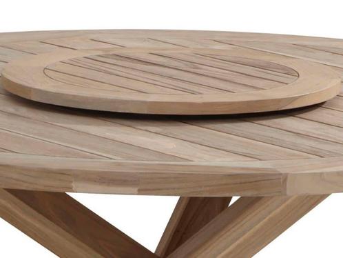 Louvre Lazy Susan draaiplateau 65 cm rond teak Taste4SO, Tuin en Terras, Tuinmeubel-accessoires, Nieuw, Ophalen of Verzenden