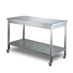 HCB Basic-line Werktafel - 150 x 70 x 85 cm - verrijdbaar -, Zakelijke goederen, Horeca | Keukenapparatuur, Verzenden, Nieuw in verpakking