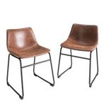 Industrieel design stoel DJANGO vintage bruin met ijzeren, Huis en Inrichting, Stoelen, Ophalen of Verzenden, Nieuw