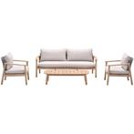 Garden Impressions Yucatan loungeset 4-delig - acacia, Verzenden, Nieuw