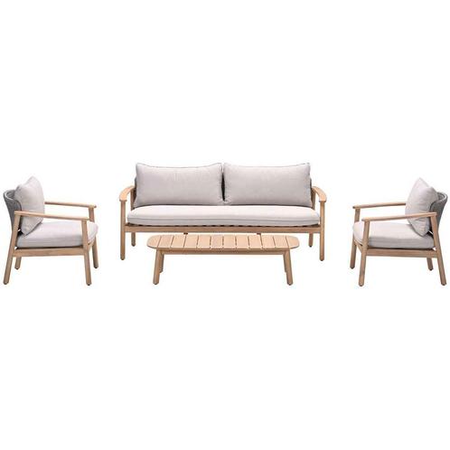 Garden Impressions Yucatan loungeset 4-delig - acacia, Tuin en Terras, Tuinsets en Loungesets, Verzenden