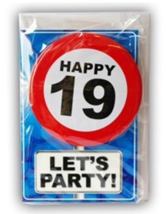 Happy Age Kaart 19 Jaar, Kleding | Dames, Carnavalskleding en Feestkleding, Nieuw, Ophalen of Verzenden