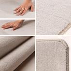 Wasbaar Vloerkleed | Sky | Uni | Crème | 60x110 cm, Huis en Inrichting, Verzenden, Nieuw