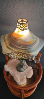 Lamp - Kunstglas-Gesmolten metaal-Art Nouveau-74 cm.