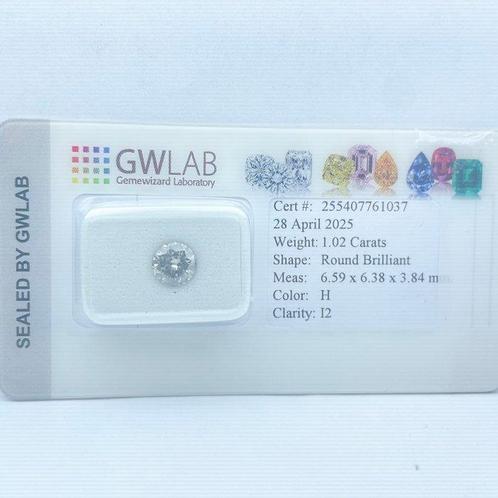 Zonder Minimumprijs - 1 pcs Diamant (Natuurlijk) - 1.02 ct -, Sieraden, Tassen en Uiterlijk, Edelstenen