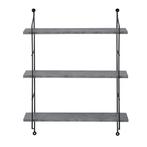 Wandrek Visby met 3 planken 60x23,5x63,5 cm betonkleurig, Huis en Inrichting, Woonaccessoires | Wandplanken en Boekenplanken, Verzenden
