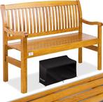 Tuinbank van hout weerbestendig - parkbank 125 cm - met, Tuin en Terras, Tuinsets en Loungesets, Verzenden, Nieuw