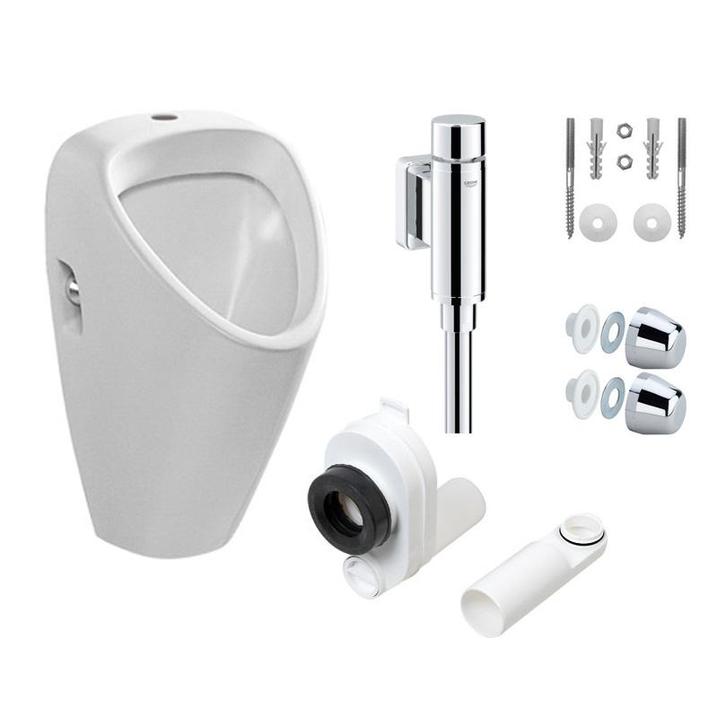 Urinoir complete set met Grohe stopkraan, Doe-het-zelf en Verbouw, Sanitair, Nieuw, Verzenden