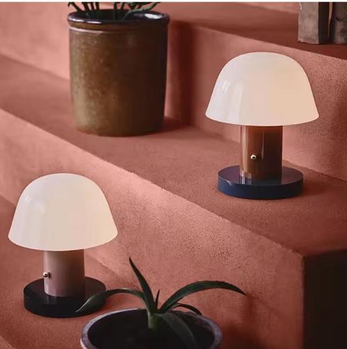 Paddestoel Tafellamp – USB Oplaadbaar LED Nachtlampje Touch, Huis en Inrichting, Lampen | Overige, Nieuw, Verzenden
