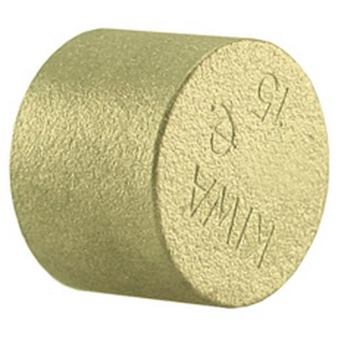 Riko Messing Soldeer Eindkap 22mm, Doe-het-zelf en Verbouw, Sanitair, Nieuw, Ophalen of Verzenden