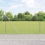 vidaXL Weidehekwerk Zilver 25 x 1.6 m Gegalvaniseerd staal, Tuin en Terras, Schuttingen, Verzenden, Nieuw, IJzer