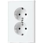 Jung LS990 2V wandcontactdoos met randaarde inbouw alpinwit, Doe-het-zelf en Verbouw, Nieuw, Stopcontact