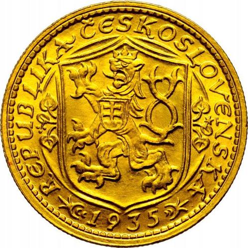 Tsjecho-Slowakije. Dukat 1935 St. Wenceslaus - very rare, Postzegels en Munten, Munten | Europa | Niet-Euromunten