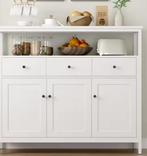 Wit Dressoir met Lades & Deuren – 108x98 cm, Modern Design, Verzenden, Nieuw