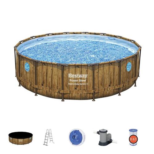 Power Steel zwembad 488x122 cm (set), Tuin en Terras, Zwembaden, 200 tot 400 cm, Nieuw, 200 tot 300 cm, Rond, Verzenden