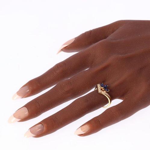 Zonder Minimumprijs - Ring - 18 karaat Geel goud - 0.36ct., Sieraden, Tassen en Uiterlijk, Ringen