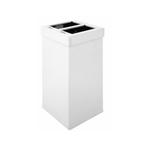 Carro Mix design afvalbak 2x52,5 - Wit, Verzenden, Nieuw