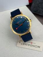 Mondaine - Classic Blue - Zonder Minimumprijs -, Sieraden, Tassen en Uiterlijk, Horloges | Heren, Nieuw