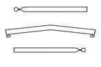 Campking Daksteun gebogen 22/19mm 170-250 Basic, Nieuw