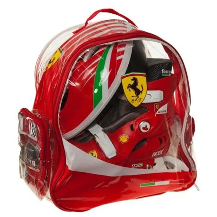 Inline Skate Pakket Ferrari Luxe 39-42 (Actie, Skates), Kinderen en Baby's, Speelgoed | Buiten | Rolschaatsen, Nieuw, Ophalen of Verzenden