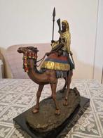 M.Lecourt - sculptuur, Vienna Bronze Orientalist Camel Rider