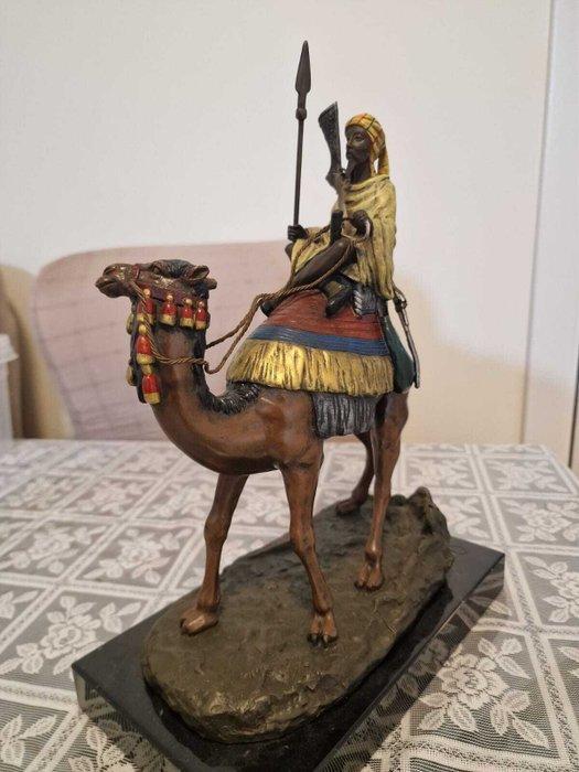 M.Lecourt - sculptuur, Vienna Bronze Orientalist Camel Rider, Antiek en Kunst, Curiosa en Brocante