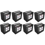 8 X Pacer 220Ah 6V Deep-Cycle Accu (T105), Verzenden