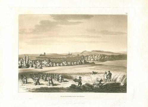 Zicht op Waterloo, Antiek en Kunst, Kunst | Etsen en Gravures