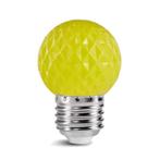 LED golfbal kogellamp - 1W E27 Geel - Dimbaar, Nieuw, Verzenden