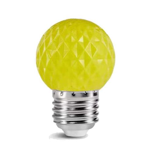 LED golfbal kogellamp - 1W E27 Geel - Dimbaar, Huis en Inrichting, Lampen | Losse lampen, Nieuw, Verzenden