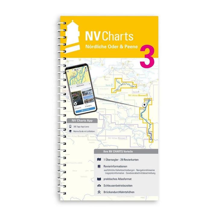 NV Charts Duitsland Binnenwateren 3 - Noordelijke Oder en de, Watersport en Boten, Accessoires en Onderhoud, Nieuw, Ophalen of Verzenden